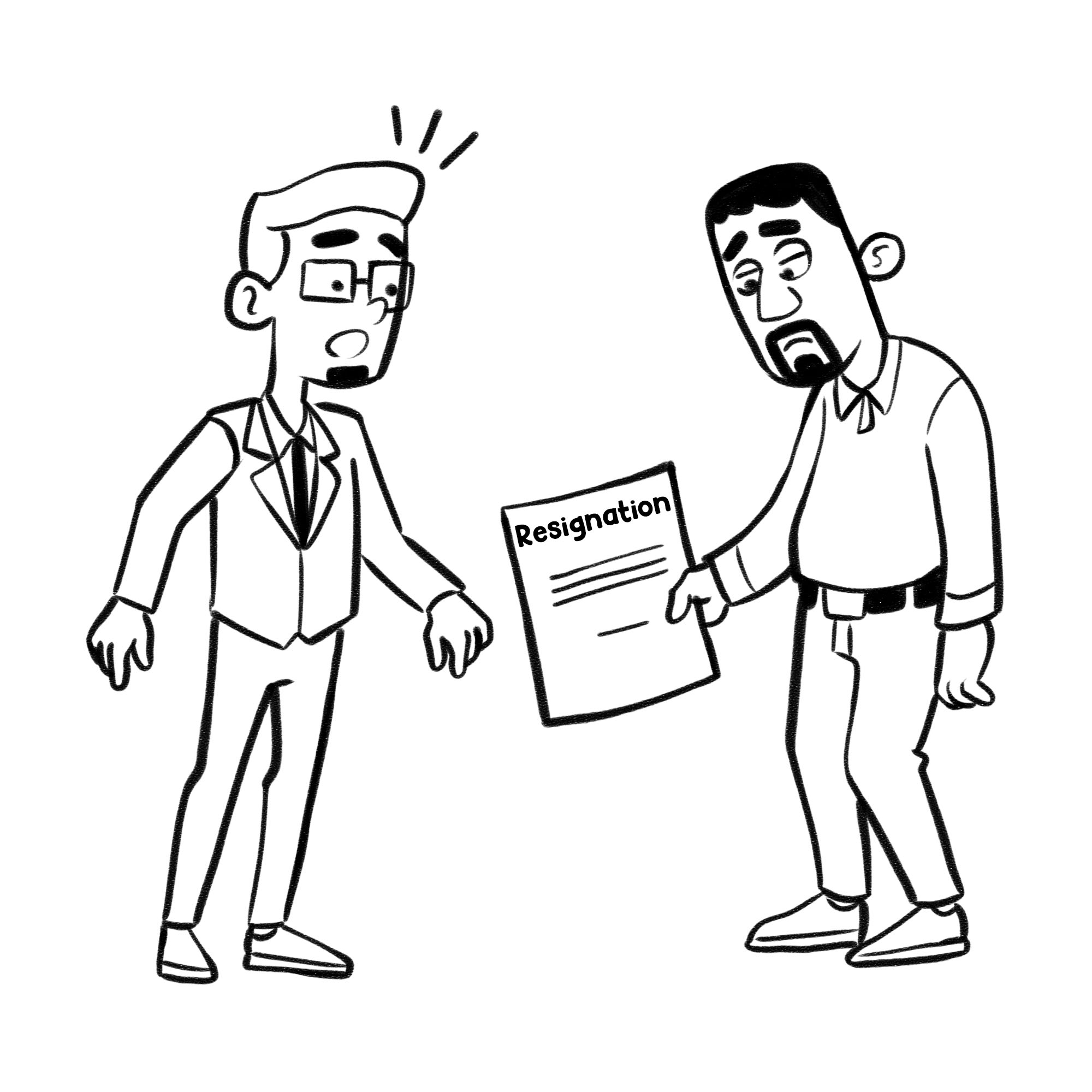 Resignation Cartoon